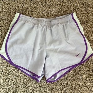 EUC NIKE Dri-Fit short for girls size L light purple/mint